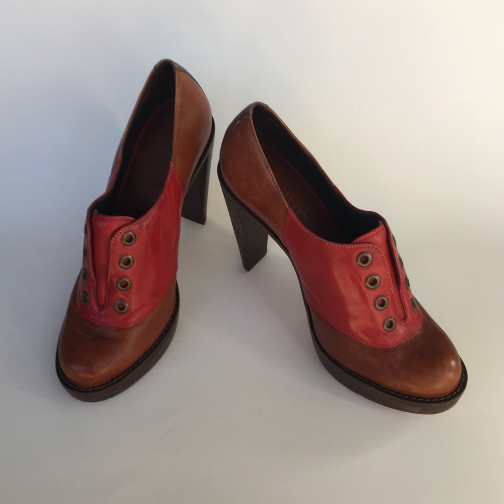 Cole Haan Oxford Heels Genuine Leather Nike Air